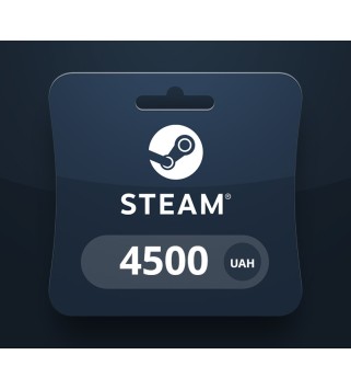 Steam Wallet Card UAH 4500 UA Activation Code Steam Key EUROPE